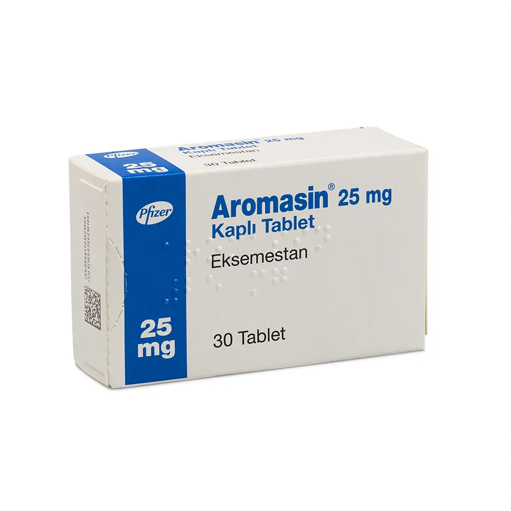 خرید قرص آروماسین 25mg(آرومازین AROMASIN Tablet 25 mg) فایزر | کاربرد، نحوه مصرف و عوارض جانبی و خرید انلاین